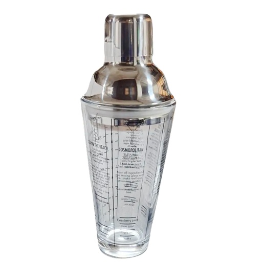 [1042683] A00164 72-20 GLASS COCKTAIL SHAKER