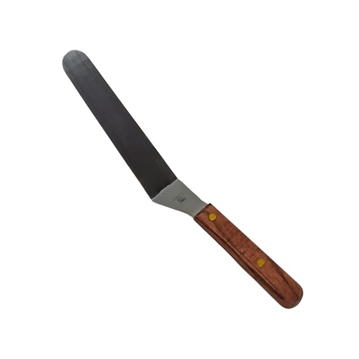 [1042988] SLANTED PALETTE KNIFE 8” WOOD HANDLE
