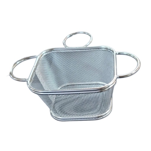 [1043074] 1167-6 S/S CHIPS BASKET WITH SAUCE CUP LG