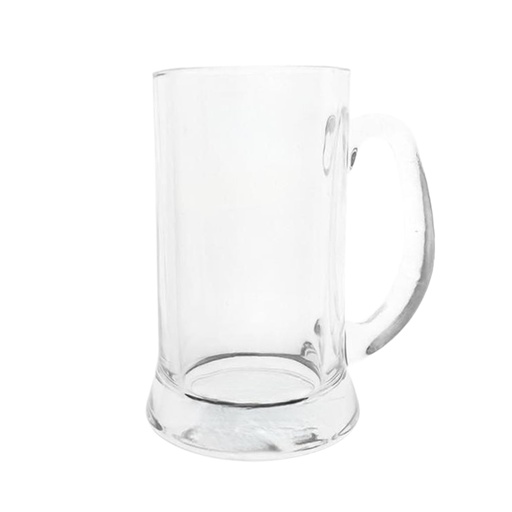 [1043124] JZB-15823-1 1152-2 GLASS BEER MUG 260ML (HEIGHT 12.5CM DIAMETER 6.5CM)