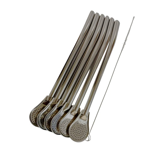 [1043137] 9217-63 201 S/S STRAW SPOON 7PCS LG