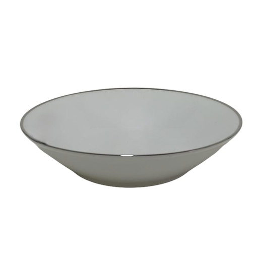 [1043356] 91906-16008 753753 CERAMIC FRUIT SAUCER SILVER