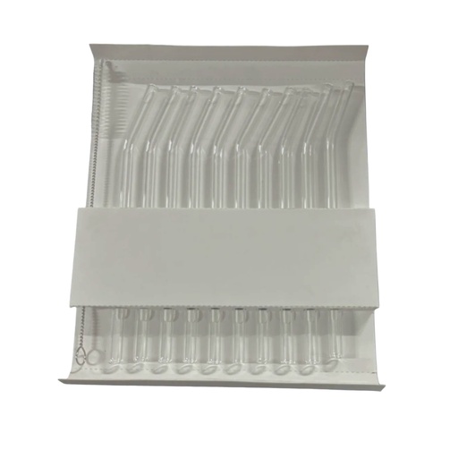 [1043654] 1156-47 GLASS STRAW 11PCS