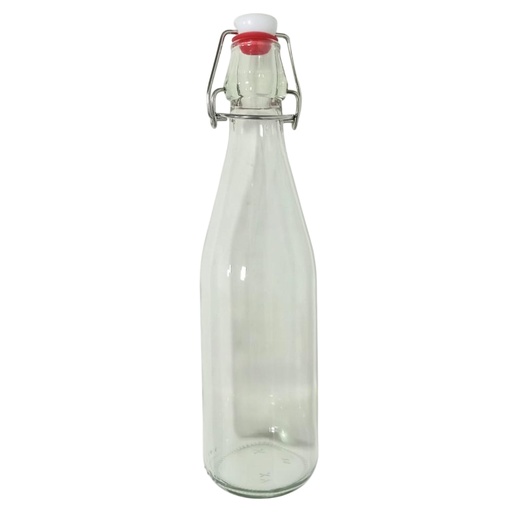 [1043855]  1156-31 GLASS BOTTLE 500ML (HEIGHT 26.5CM DIAMETER 2CM)