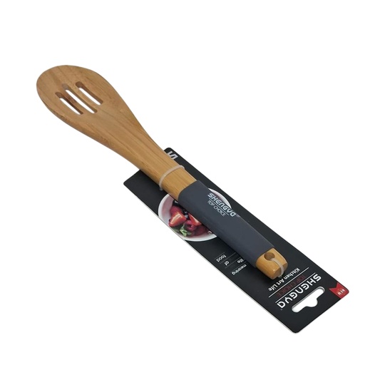 [1044218] 1170-24 / 016-79 WOODEN SPOON SLOTTED