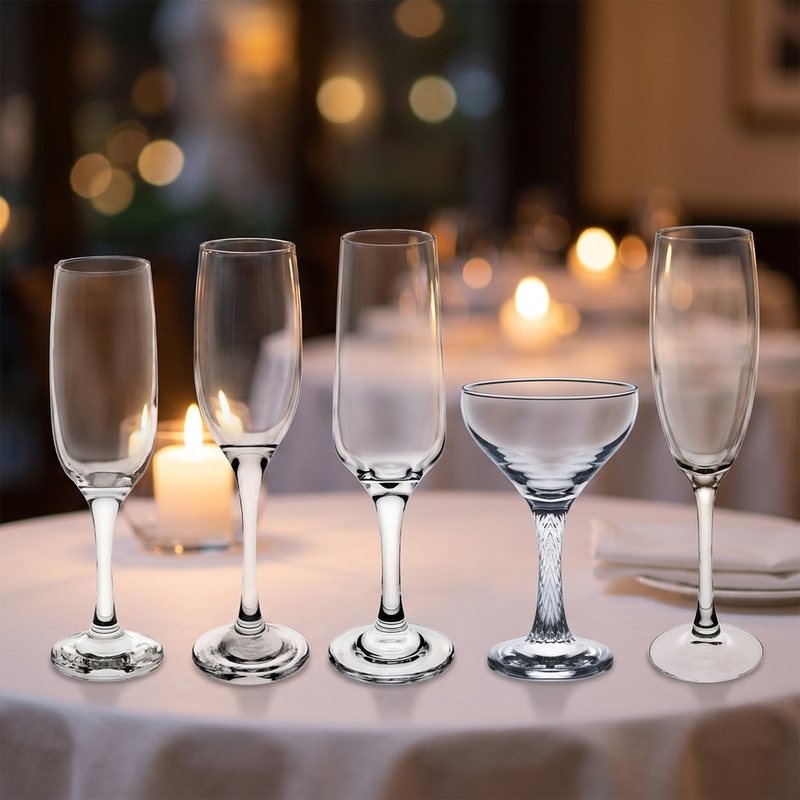 Flutes & Coupe Glasses at Titus Stores