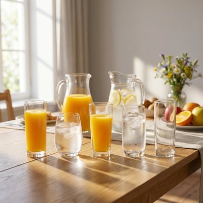 Water, Juice & HI Ball Glasses