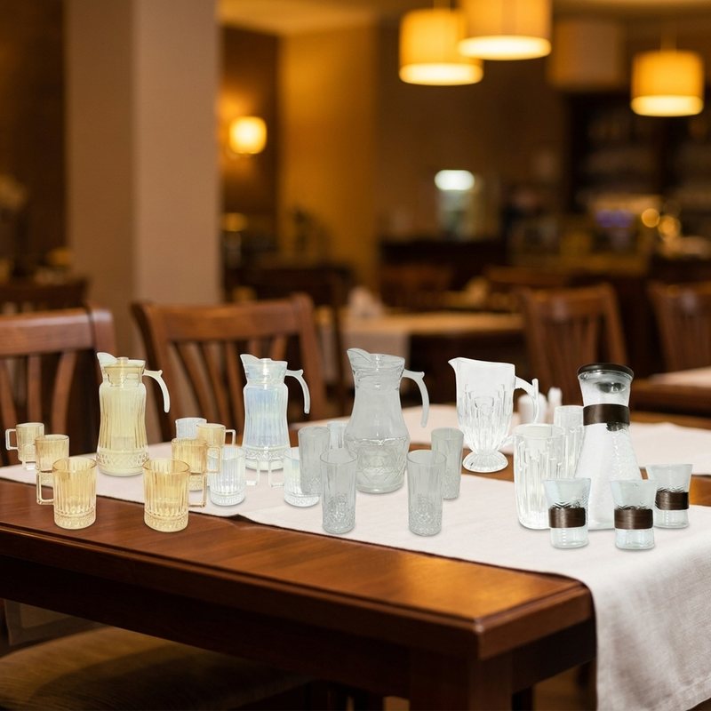 7Pcs Glass set at Titus Stores