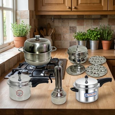 Pressure Cookers, Pittu Cookers & Steamers
