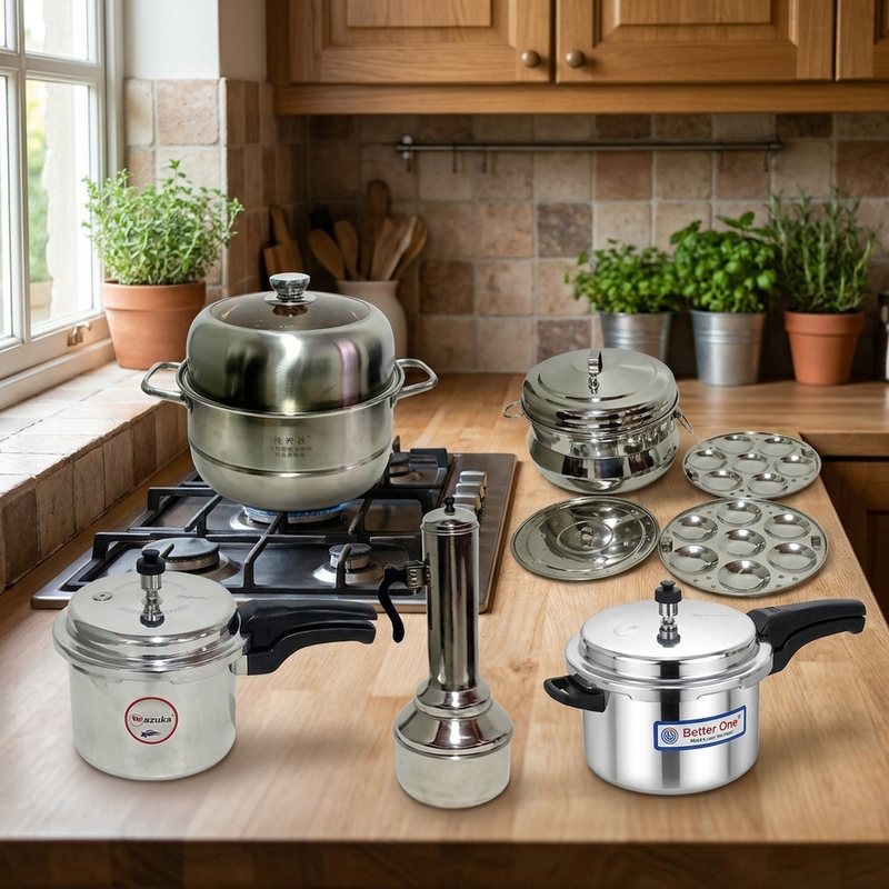 Pressure Cookers, Pittu Cookers & Steamers at Titus Stores