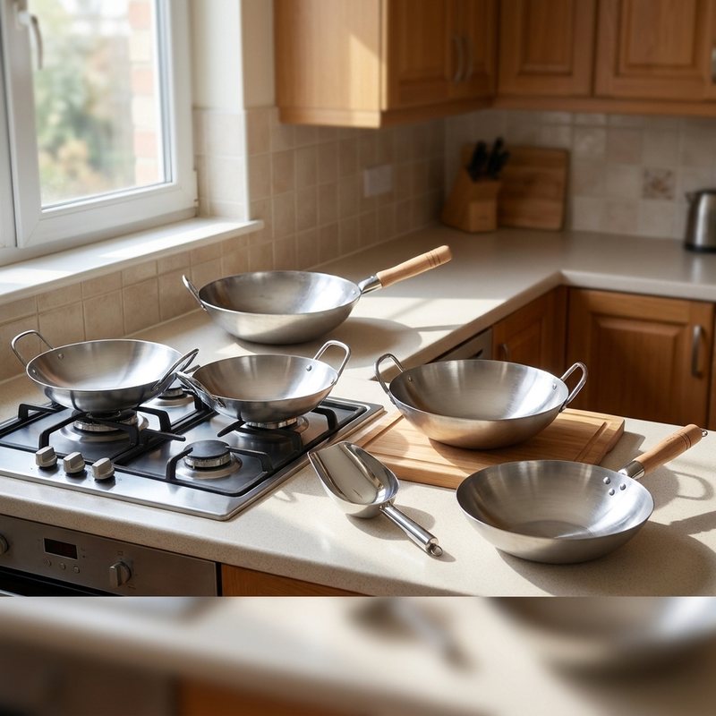 S/S Woks, Thachchi, Wok Spoons & Shovels at Titus Stores