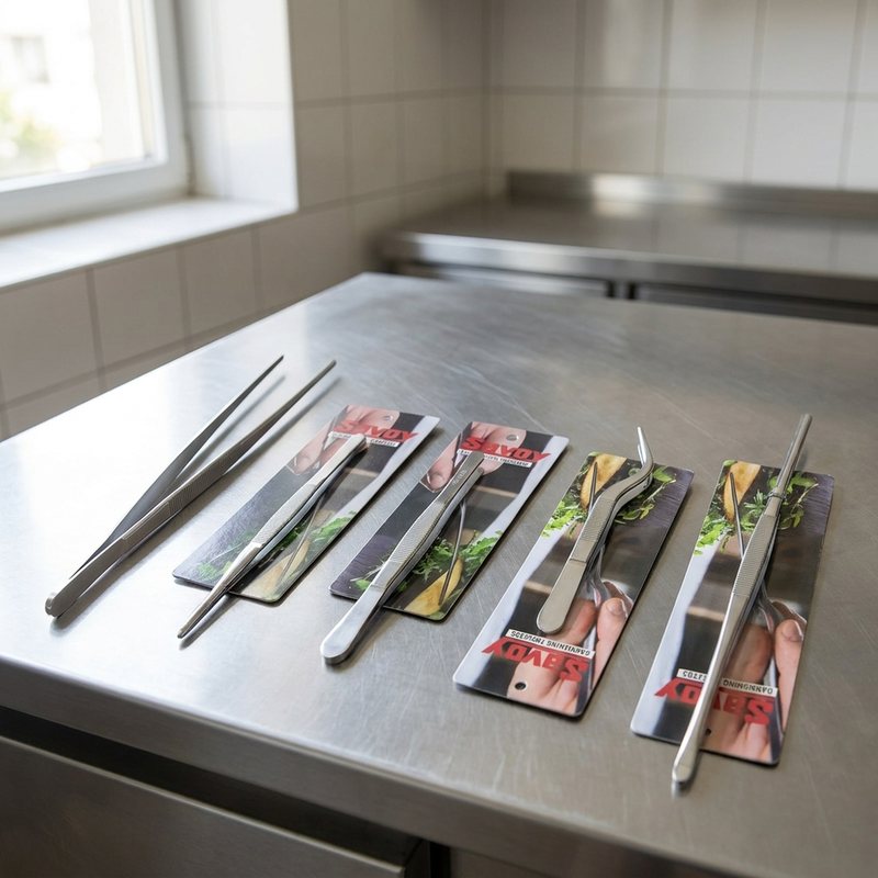 Tweezers for garnishing at Titus Stores