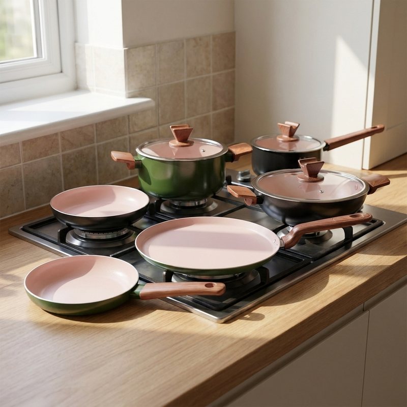 Ceramic coated cookware at Titus Stores