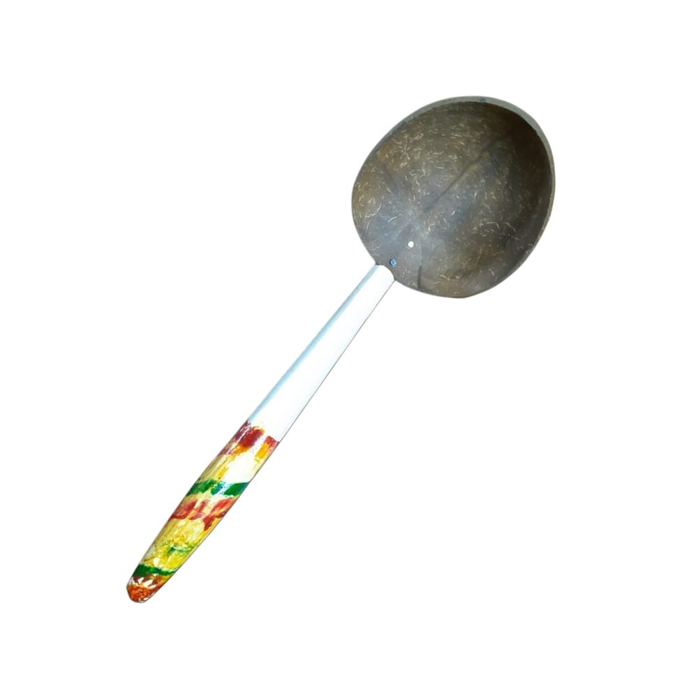 Batik Coconut Shell Ladle