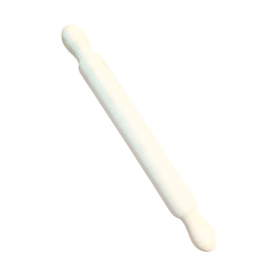 Large White Rolling Pin, 40cm