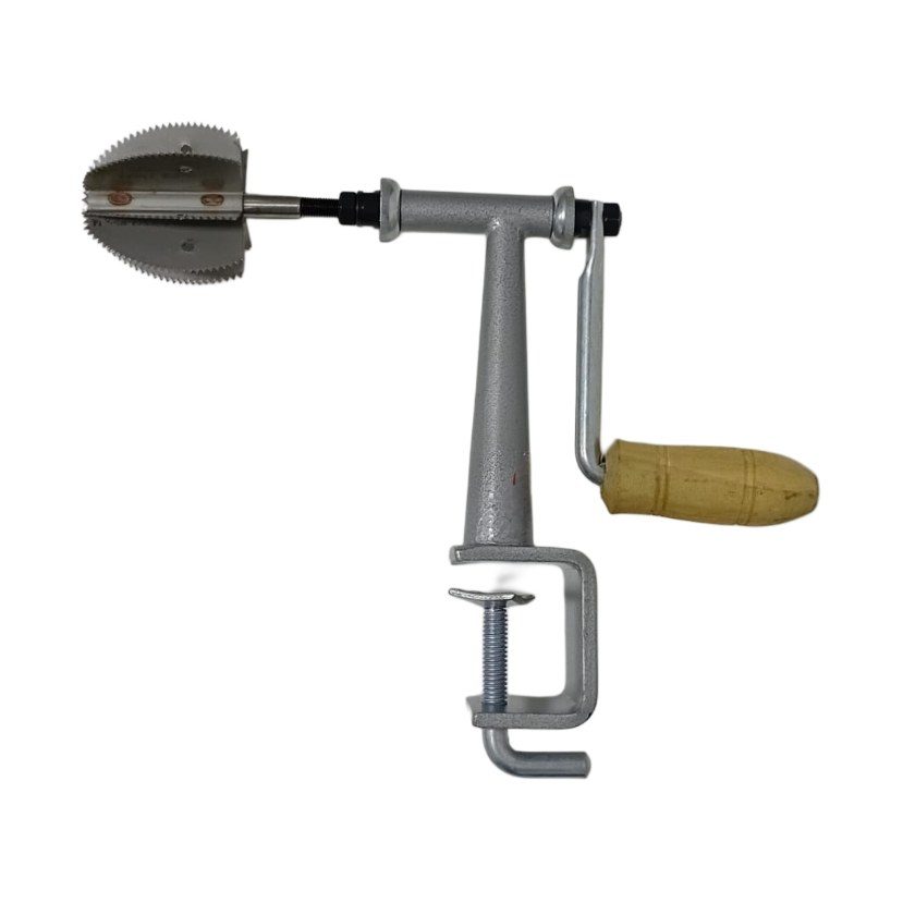 Hand-Crank Clamp-On Coconut Scraper