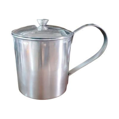 Stainless steel lidded mug jug