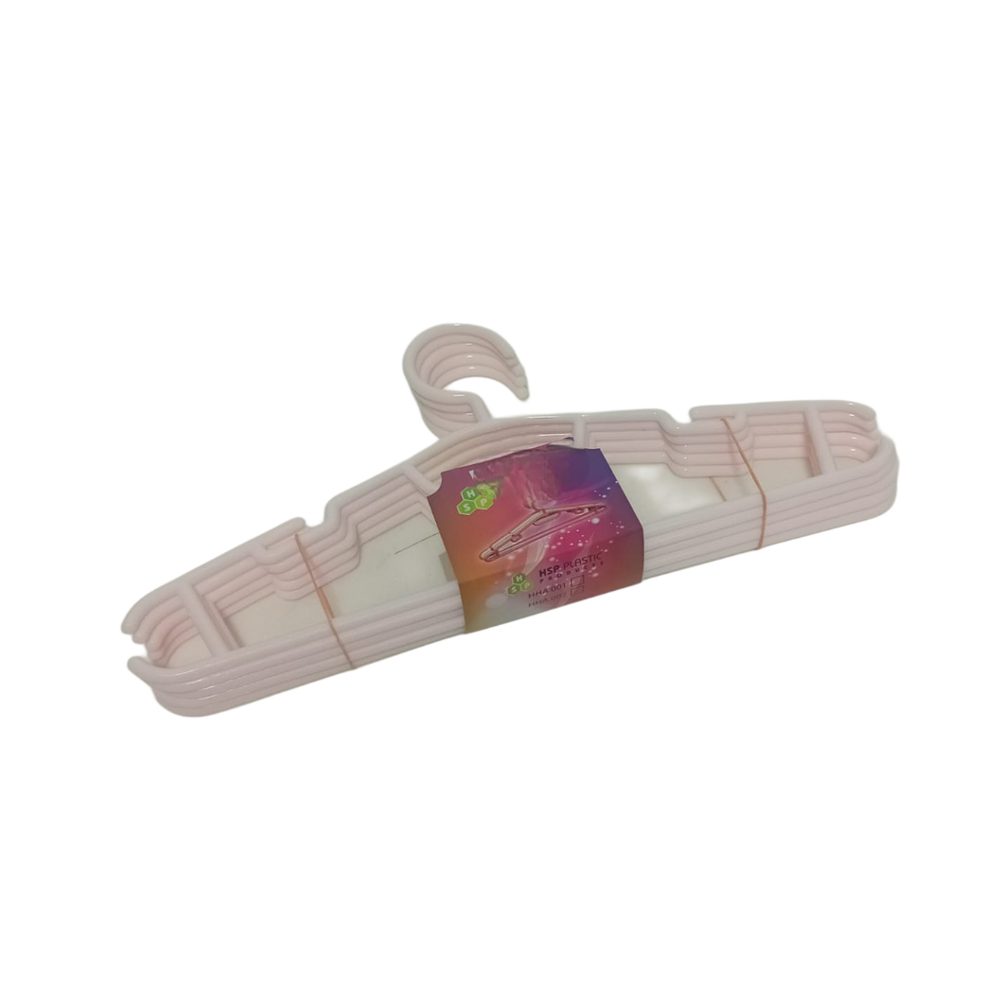 Plastic Clothes Hangers, 5-Pack