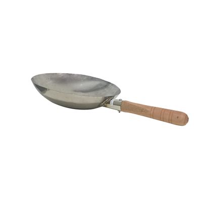 Stainless Steel Wok with Wooden Handle