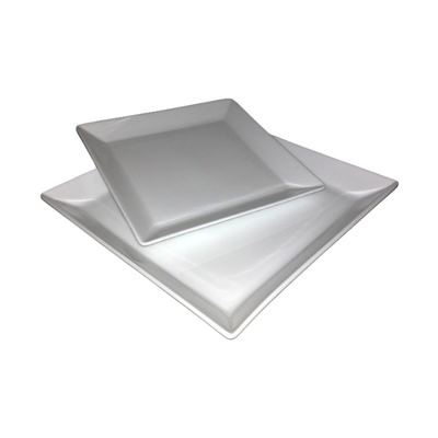 Dankotuwa Square White Dinner Plate