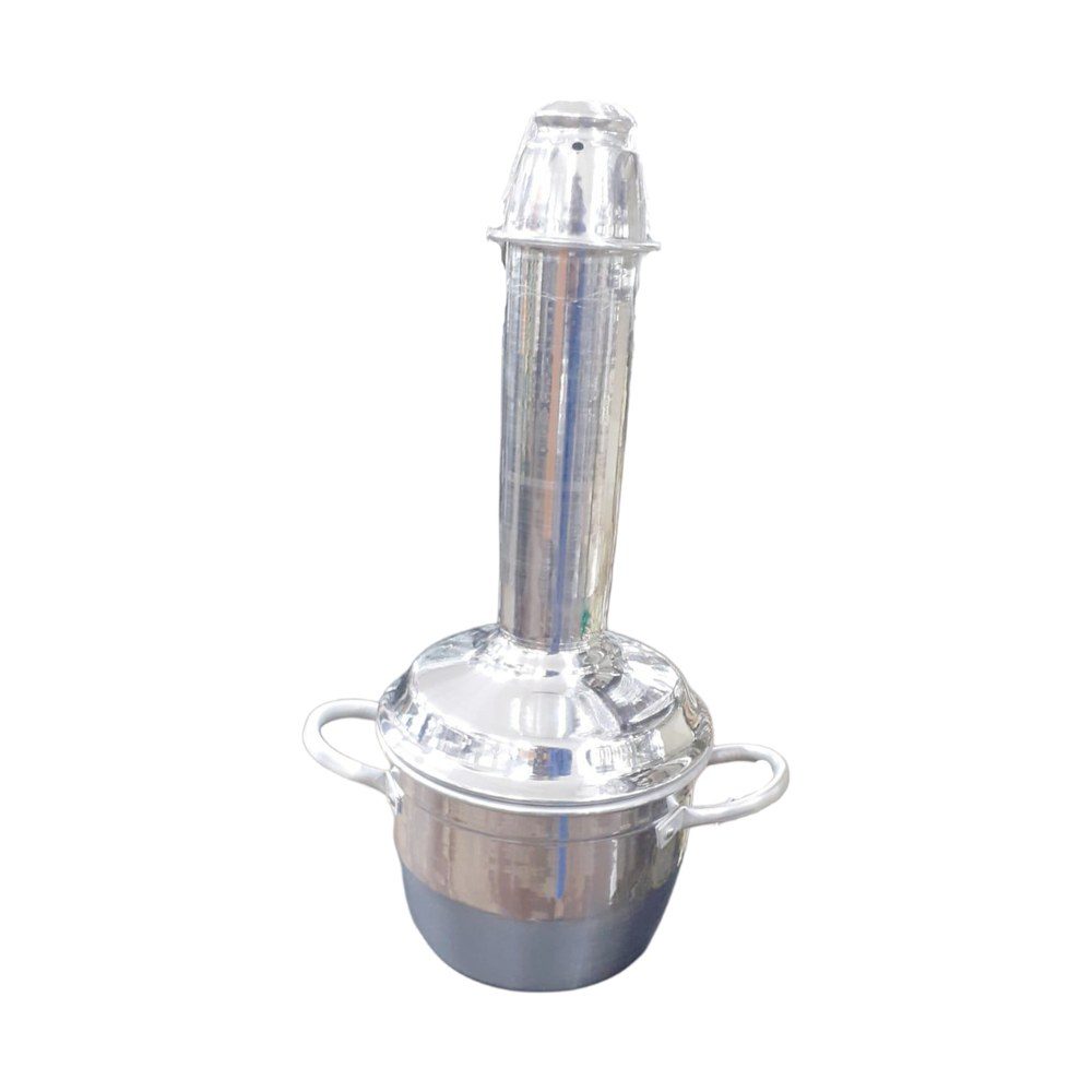 Aluminium pittu steamer with chimney