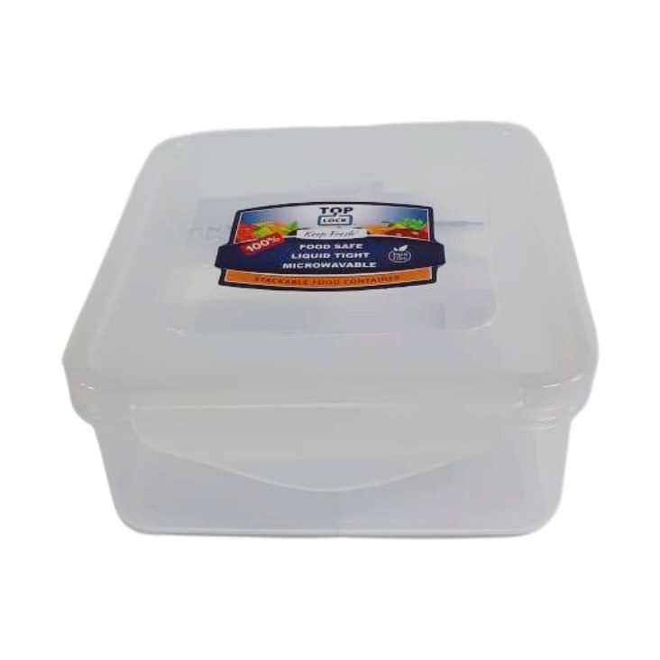 Clear Square Food Storage Box 850ml