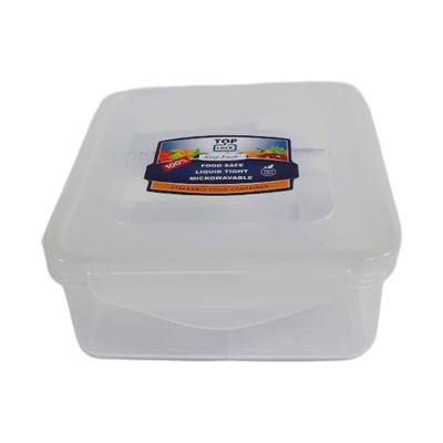 Clear Square Food Storage Box 850ml