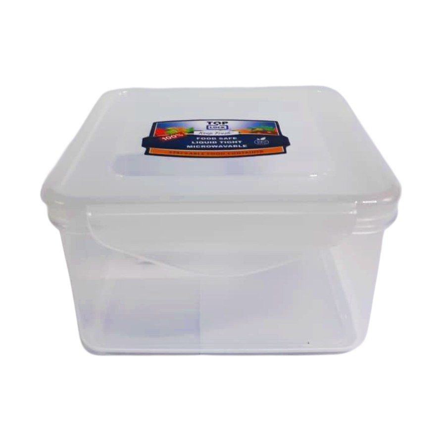 Clear Square Food Storage Box 1200ml