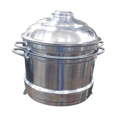 Extra large aluminium steamer pot