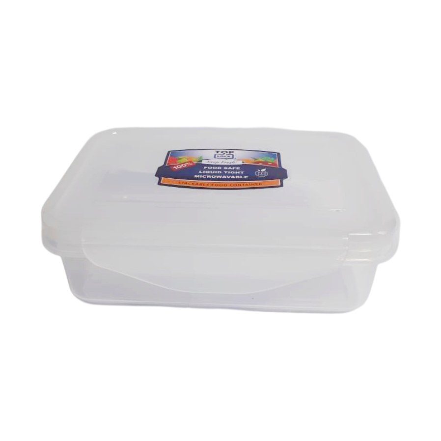 Clear rectangular food box 700ml