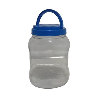 Square Plastic Storage Jar with Handle, 3L