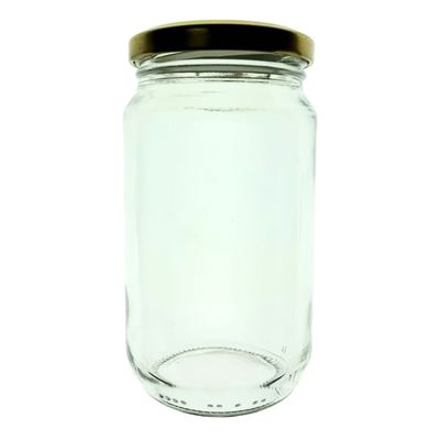 Glass Jam Jar with Gold Lid