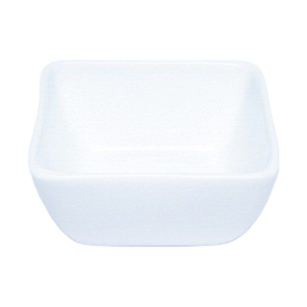 Dankotuwa white square porcelain bowl
