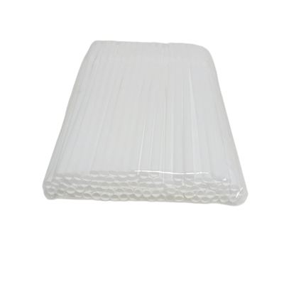 White Plastic Drinking Straws (Pack)