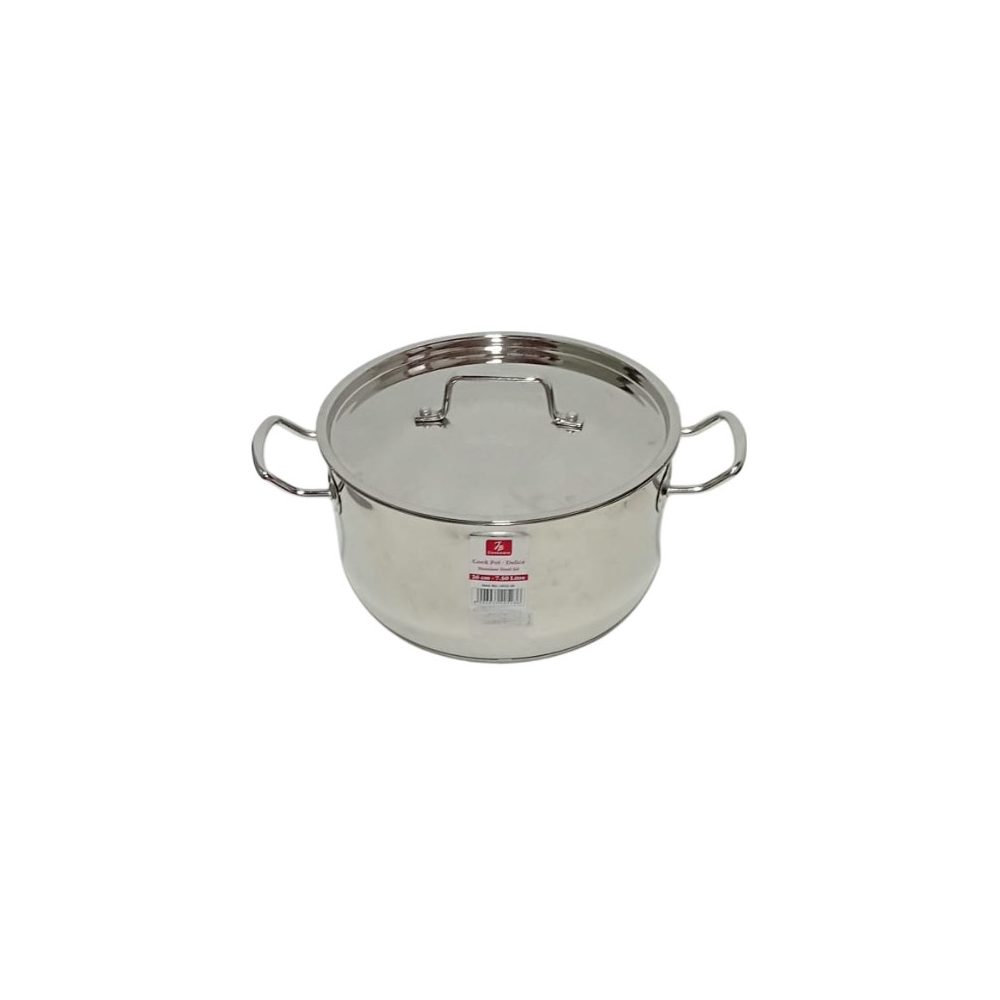 Stainless Steel Cook Pot with Lid, 26cm