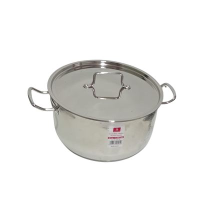 Stainless Steel Cook Pot with Lid, 30cm