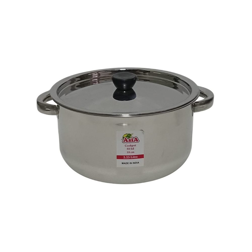 Stainless Steel Cookpot 18cm with Lid