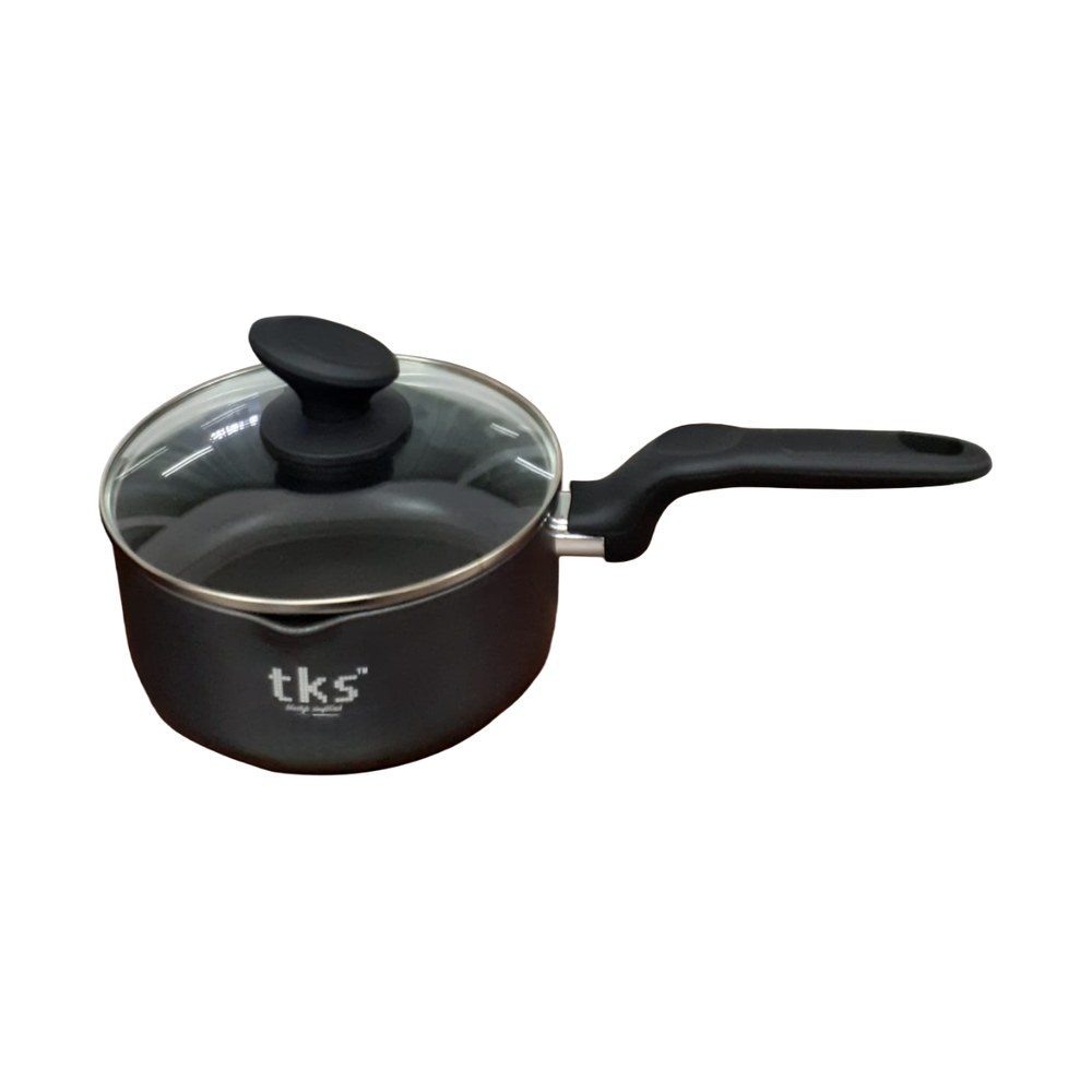 Non-stick hard anodised saucepan, 18cm