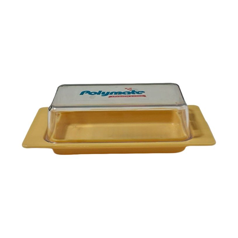 Plastic Butter Dish with Clear Lid