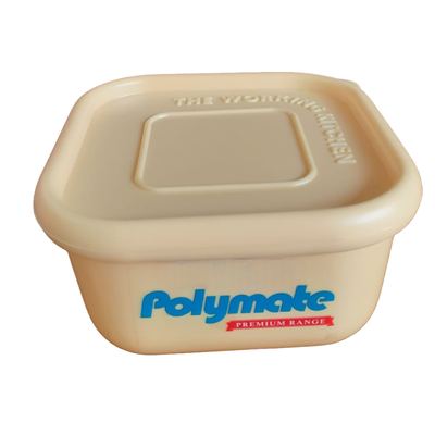 Polymate square freezer container with lid