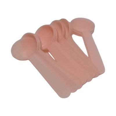 Plastic Round Dessert Spoons, 10 Pack