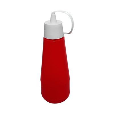 Red Plastic Squeeze Sauce Bottle