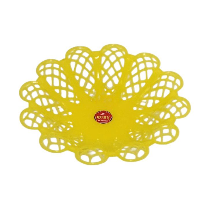 Ruby Plastic Flower Fruit Basket
