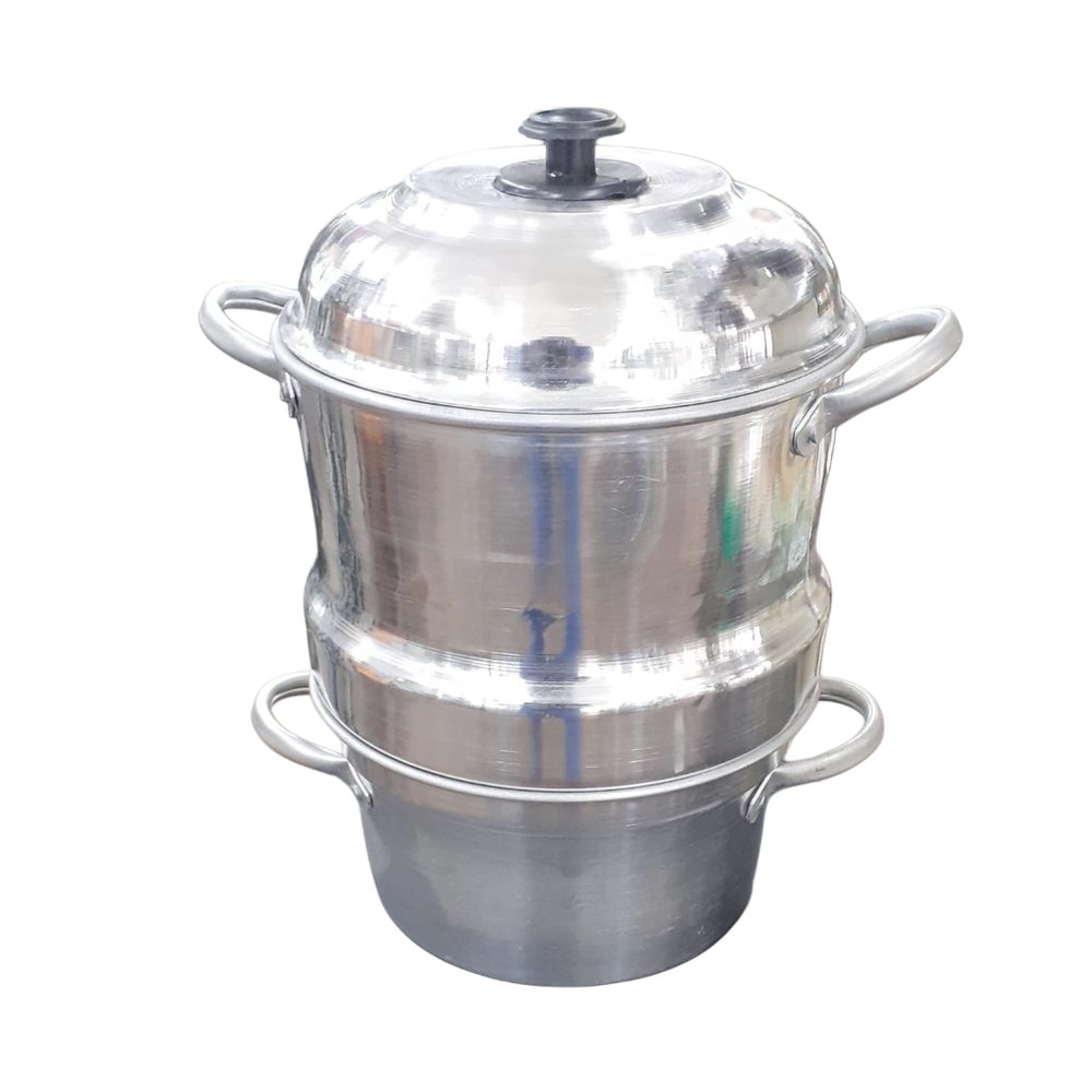 Aluminium steamer pot with lid