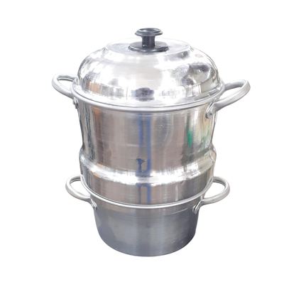 Aluminium steamer pot with lid