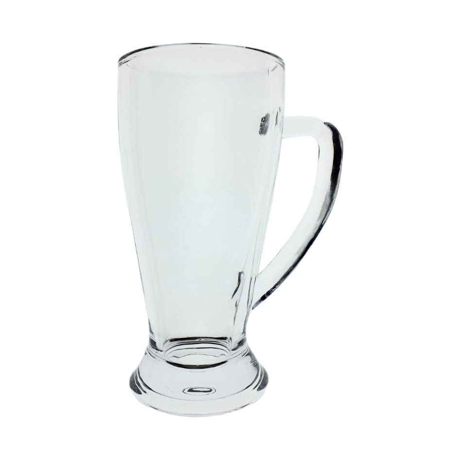 Footed Glass Beer Mug 510ml