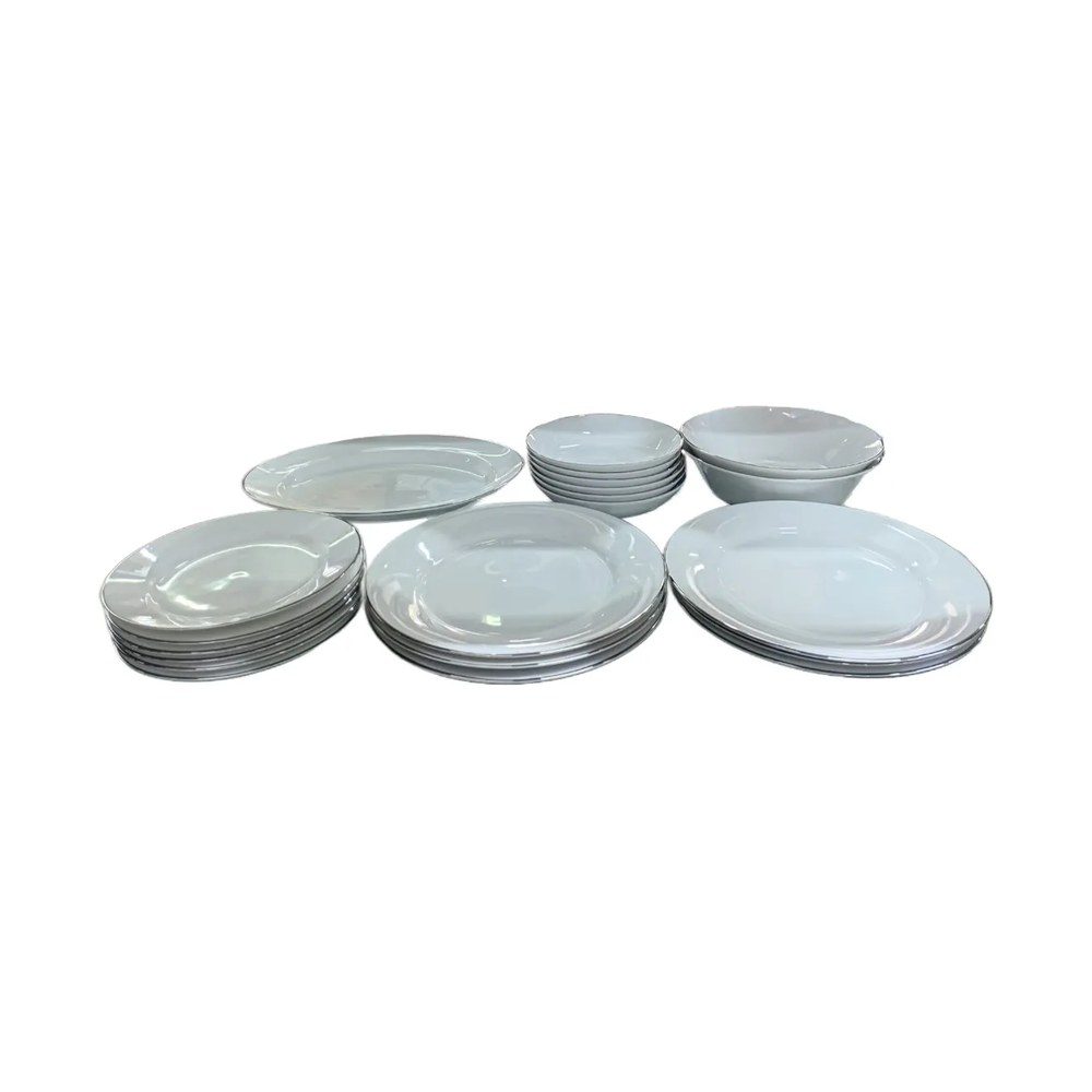 14501 CHERRY -R-AVI PLANTINUM 21 PCS DINNER SET