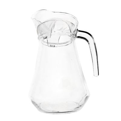 Glass water jug with lid, 1.6L