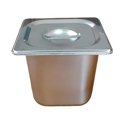 GN 1/6 Stainless Steel Pan with Lid