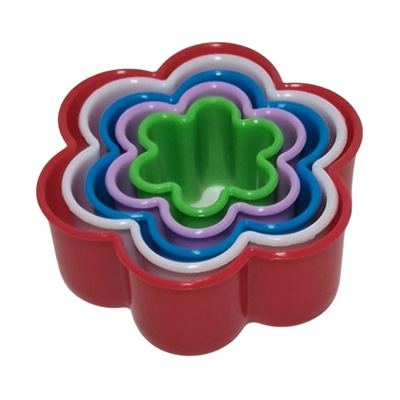 Plastic Flower Cookie Cutter Set